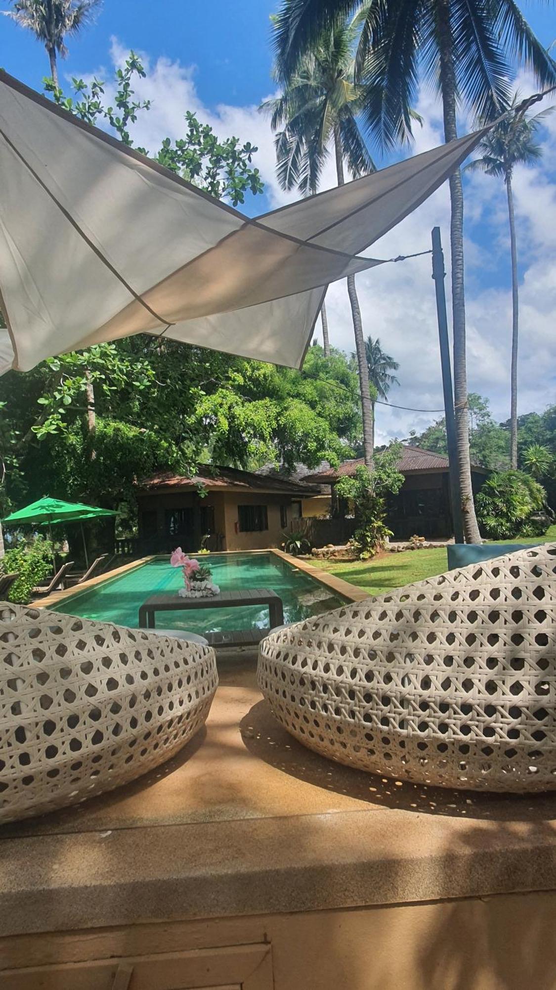 Melina Beach Front Bungalows Tha Lane Bay Esterno foto